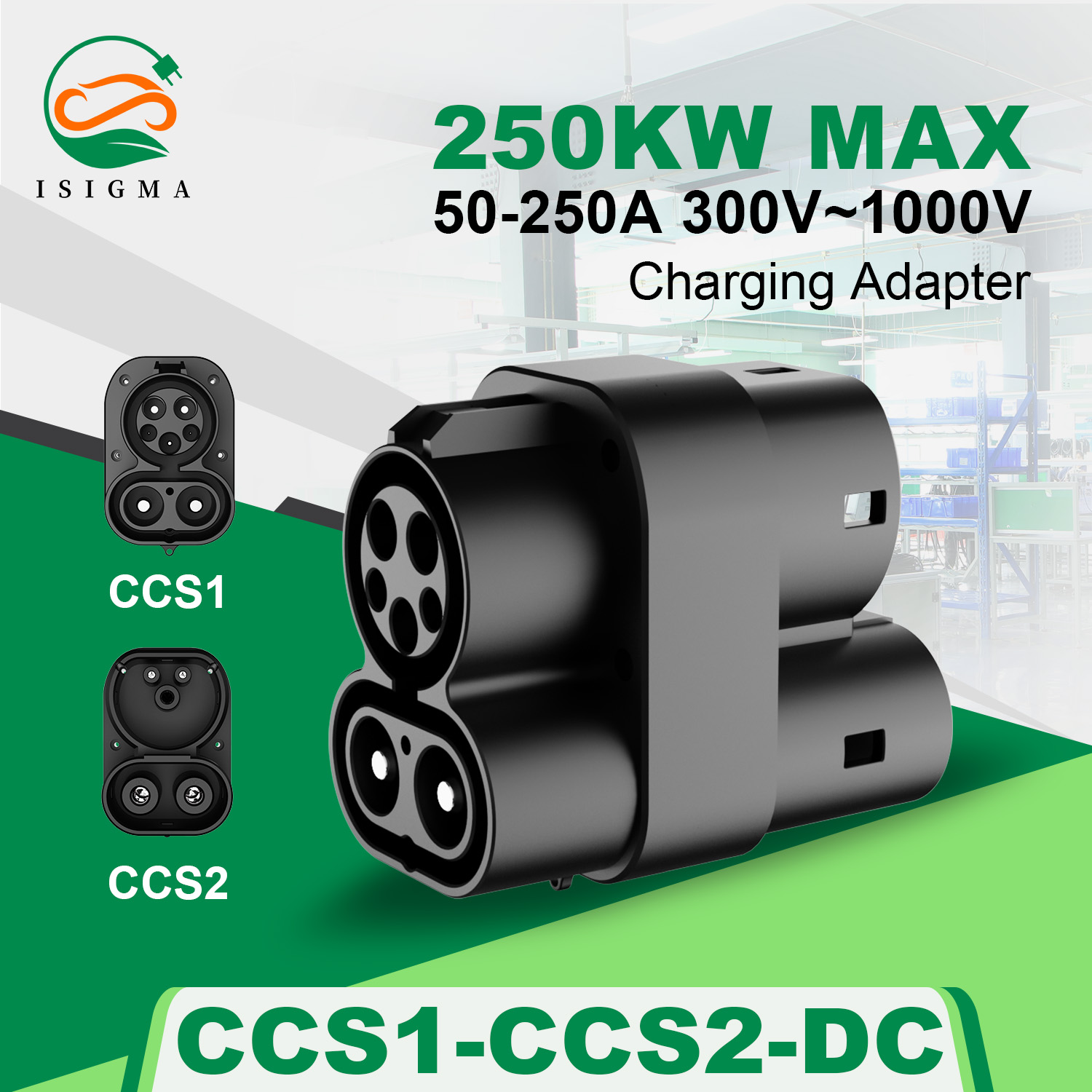 Ccs2 To Ccs1 Fast Charge Adapter 250Kw - CCS1'den CCS2'ye Adaptör, DC'den DC'ye, Maksimum