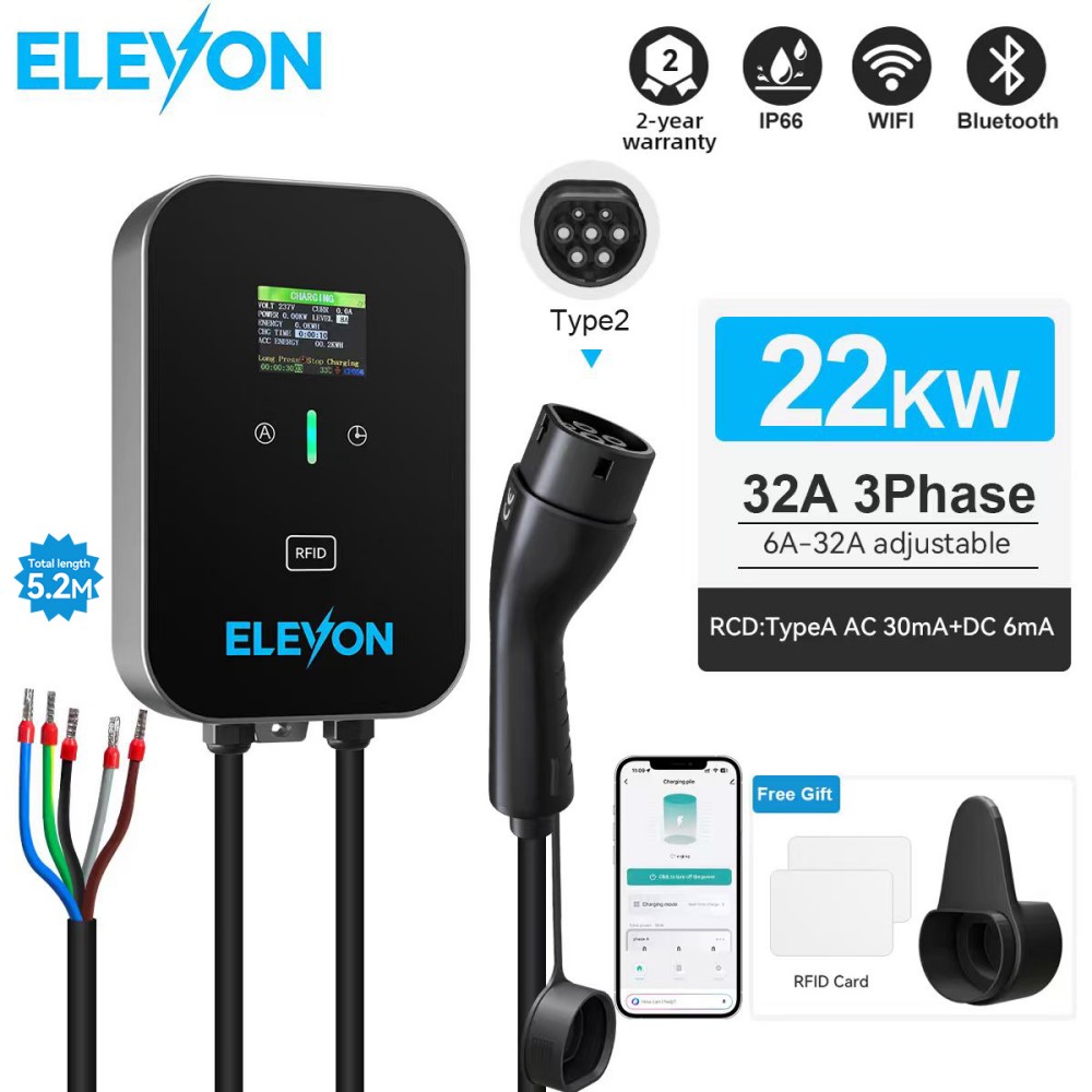 Wallbox Ev - ELEVON EV Şarj İstasyonu 22KW Tip2
