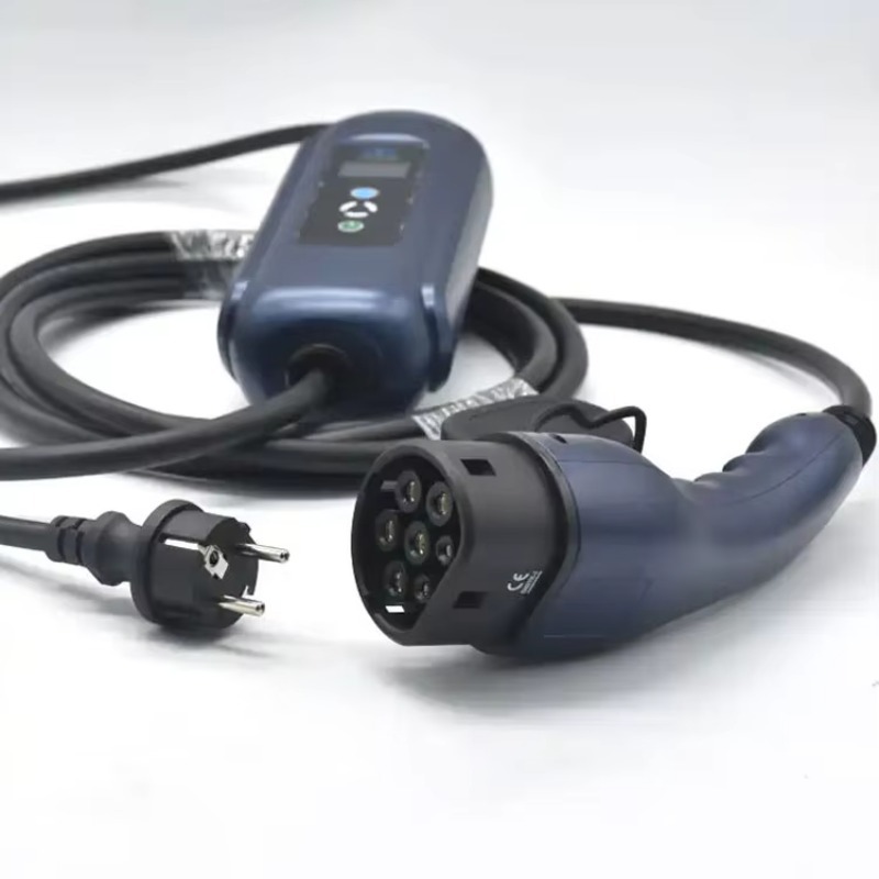 Portable Ev Charger - Taşınabilir Elektrikli Araç Mavi Kontrol Kutusu