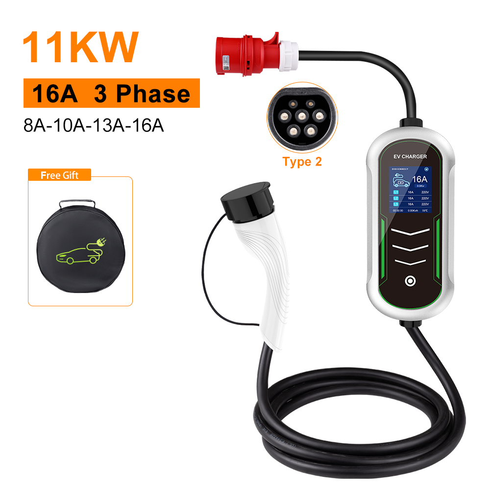 IPENGEN 11KW EV Taşınabilir Şa - Portable Ev Charger 32A Type 2 Cee Plug incelemesi ve fiyatı