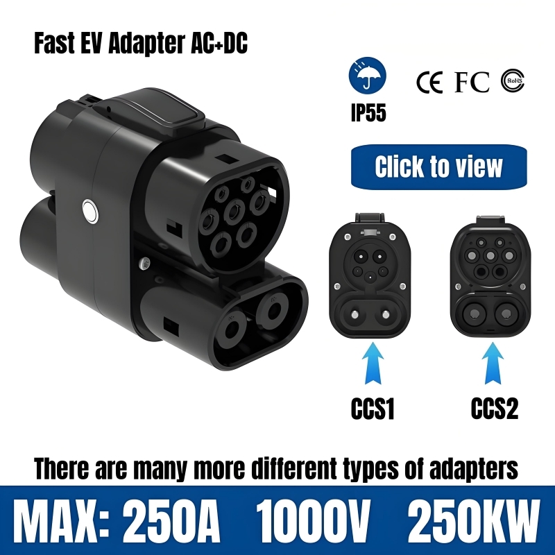 EV Şarj Adaptörü 250A 250KW Ço - Ccs2 To Ccs1 Fast Charge Adapter 250Kw incelemesi ve fiyatı