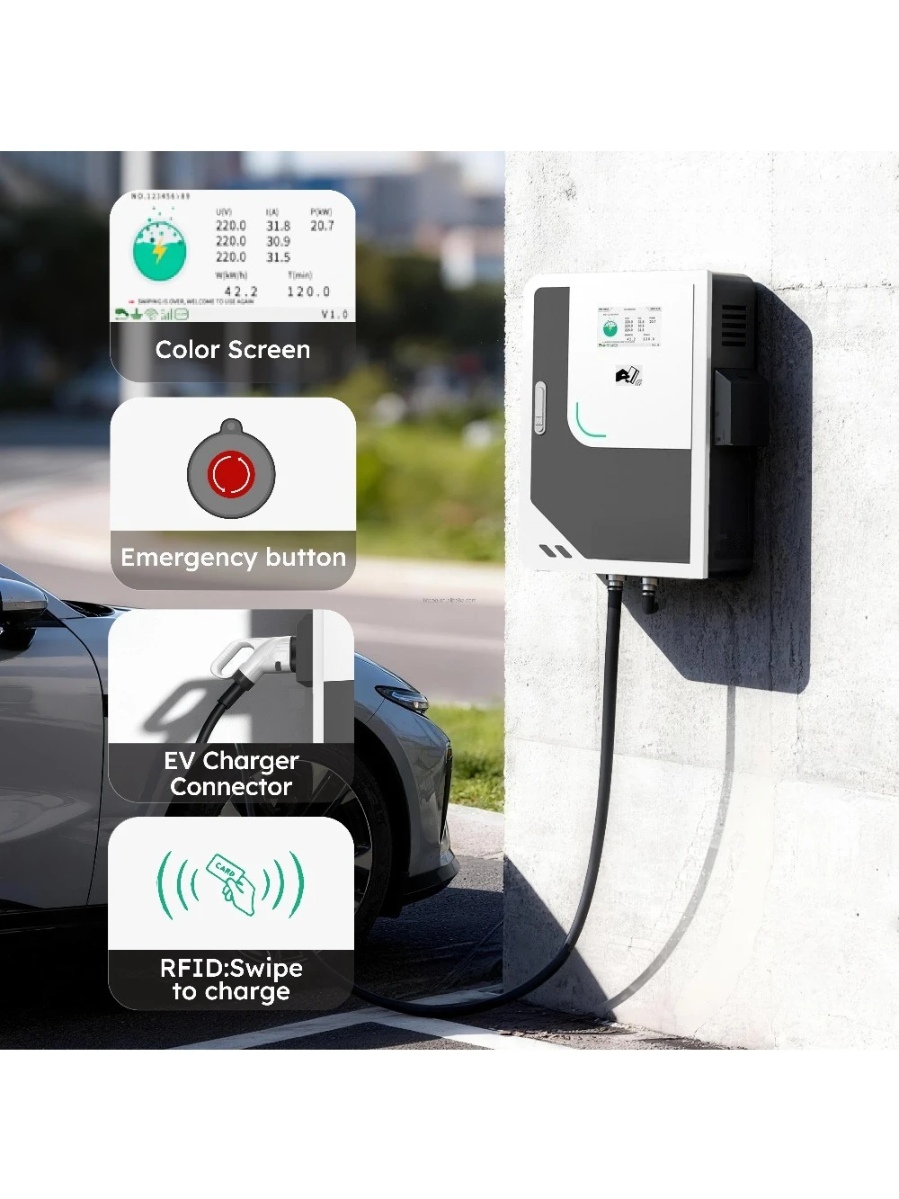 Yüksek Performanslı Evse 30kw  - Ev Charging Pile incelemesi ve fiyatı