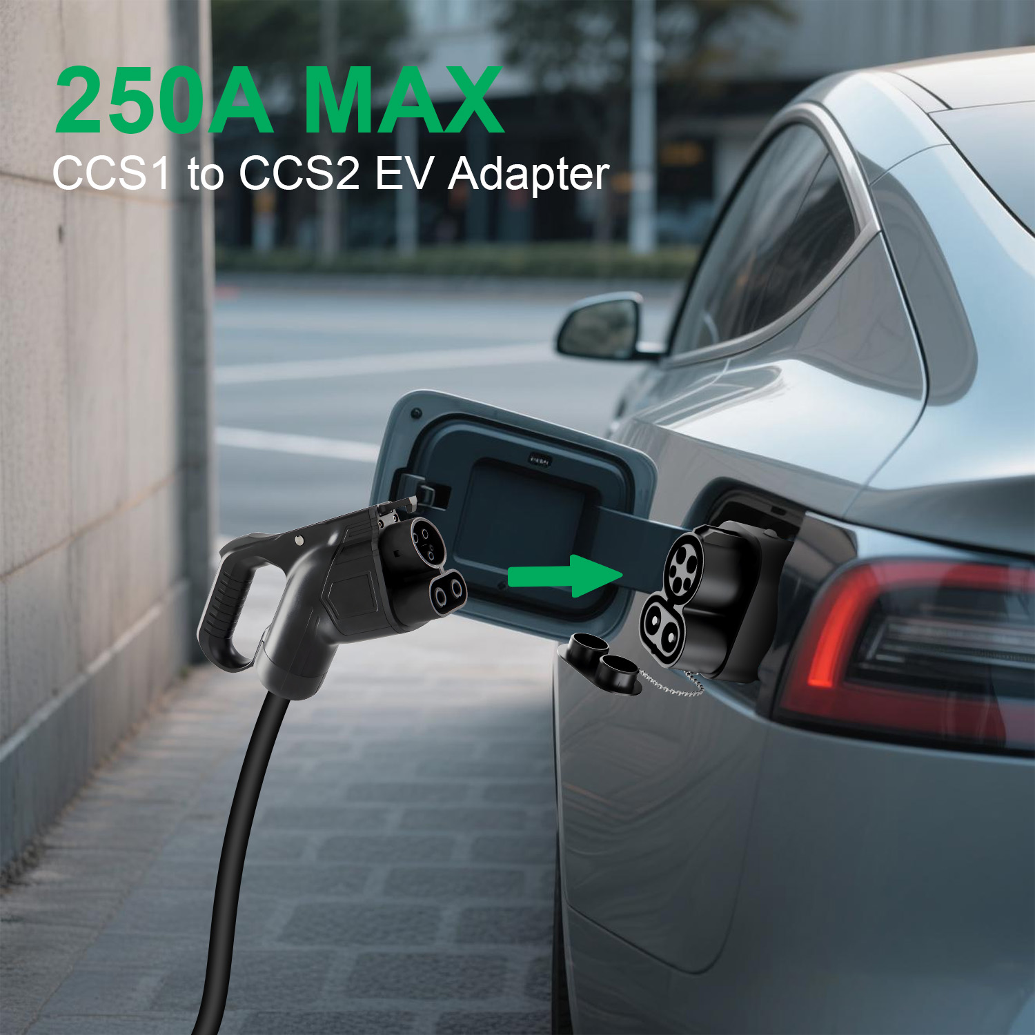 CCS1'den CCS2'ye Şarj Adaptörü - Ccs2 To Ccs1 Fast Charge Adapter 250Kw incelemesi ve fiyatı