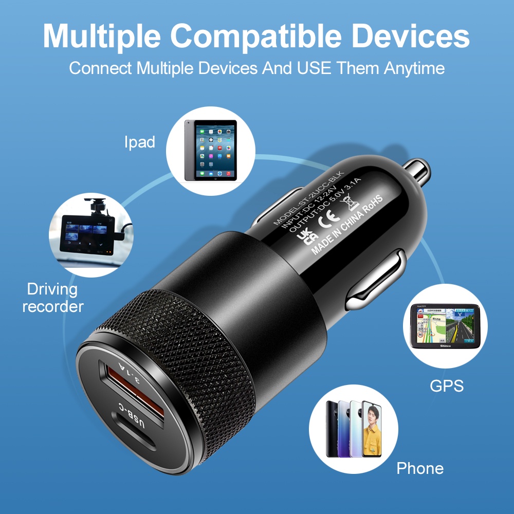 66W USB Araç Şarj Cihazı, Type - Fast Ev Charger incelemesi ve fiyatı