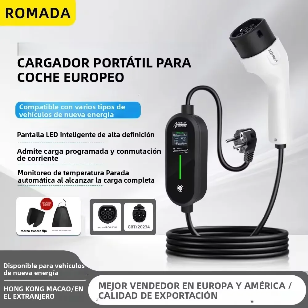 ROMADA 7KW 32A EV taşınabilir  - Ev Charger Adapter incelemesi ve fiyatı