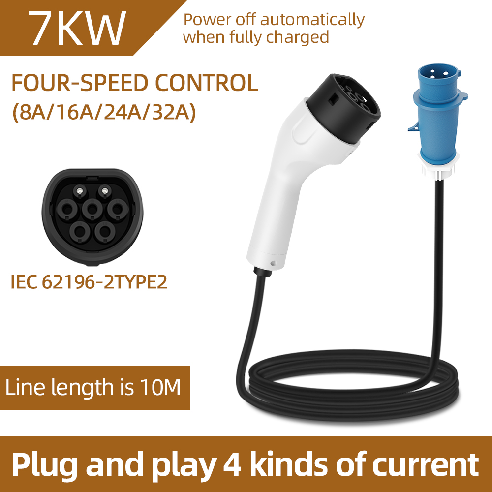 Elektrikli Araç için 7KW 32A E - Ev Charger Adapter incelemesi ve fiyatı