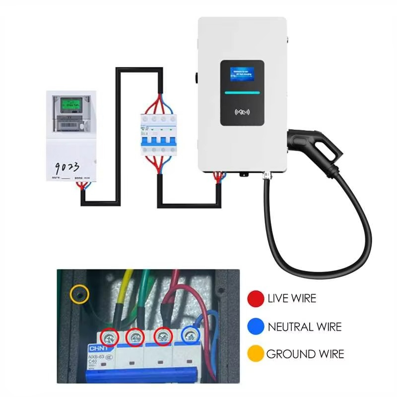 RSCHG 20kw CCS1 IP54 DC Elektr - Wallbox Ev incelemesi ve fiyatı